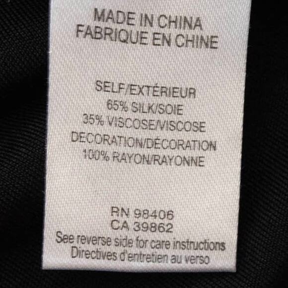 Theory Black 3/4 Sleeve Silk Cowl Neck Top Size Medium - Picture 6 of 8